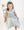 Tiny Floral Smocked Dress- Blue