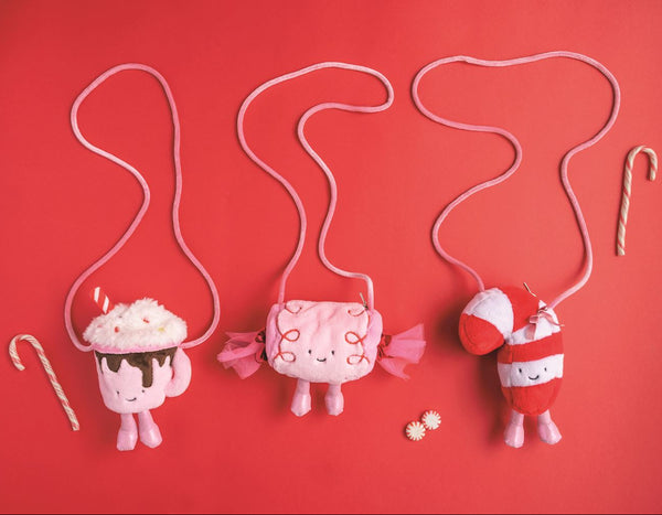 Candy Cane Plush Purse
