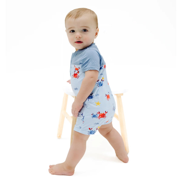 Crayon Crabs Henley Shortall- Blue