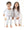 Baby Golf Carts L/S Loungewear Set- Pink/White