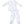 Baby Golf Carts L/S Loungewear Set- Blue/White