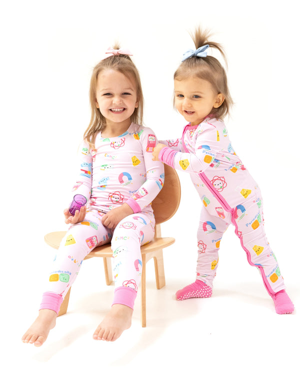 Future Scientist 2 Way Zipper Romper- Pink