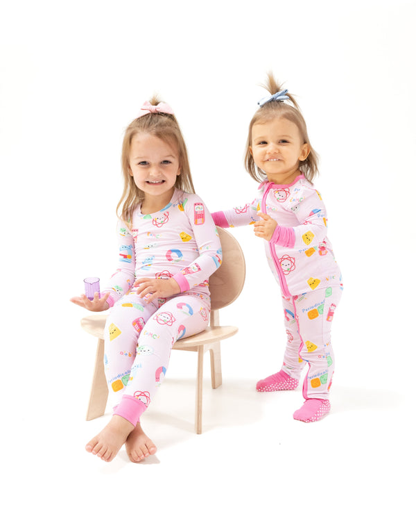 Future Scientist L/S Loungewear Set- Pink