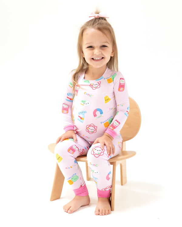 Future Scientist L/S Loungewear Set- Pink