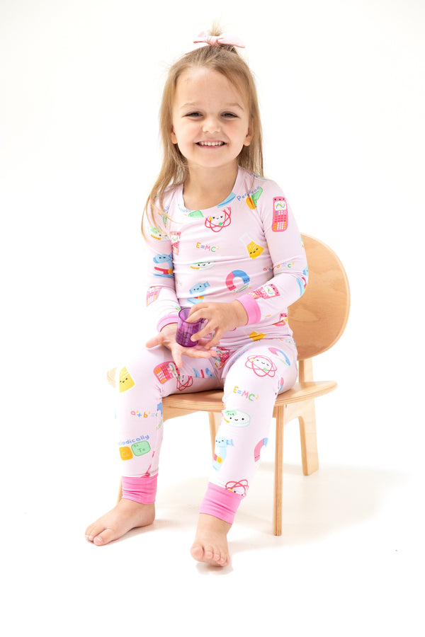Future Scientist L/S Loungewear Set- Pink