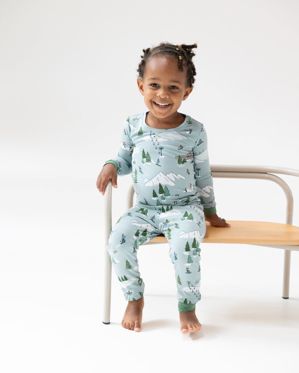 Winter Fun Skiers LS Loungewear Set