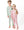Vintage Reindeer & Santa Pink Loungewear Set