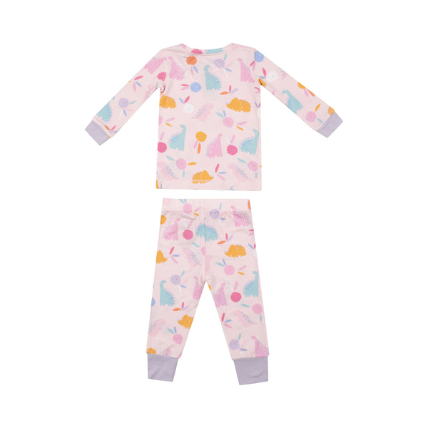 Floral Dinos- L/S Loungewear Set