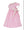 Pink Corduroy Dress W/ Pink Floral Collar & Side Bows