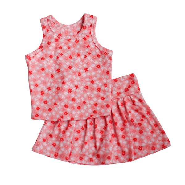 Sarah Set- Pink Ditsy Floral