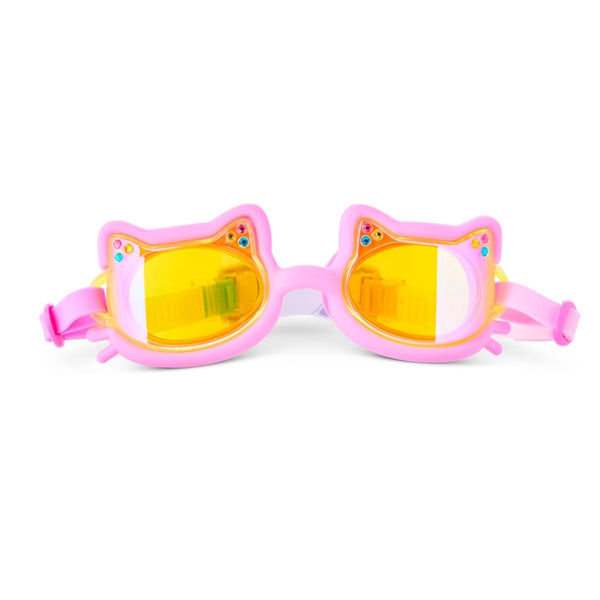 Flexi Feline Cat Swim Goggles- Plush Paw Pink