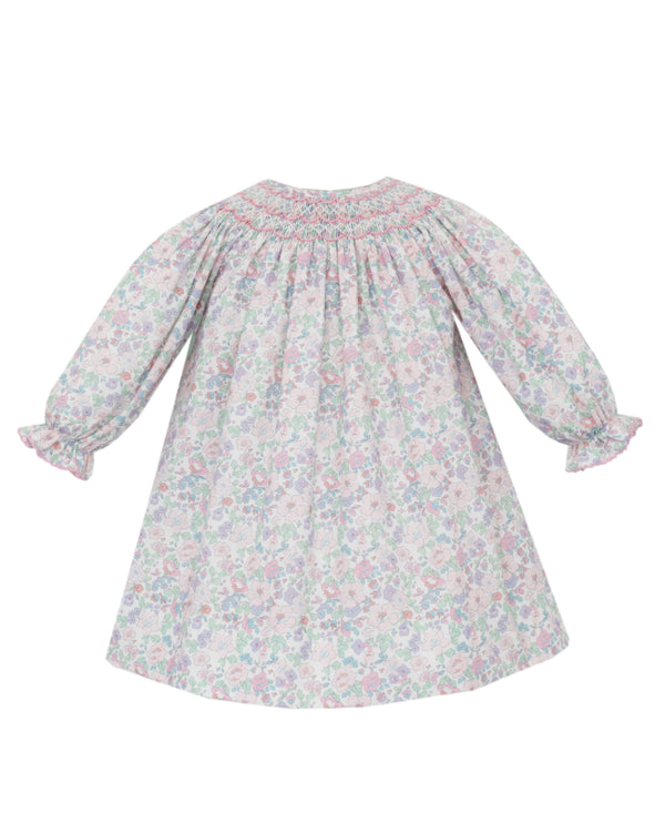 Pink Floral Liberty Print LS Bishop