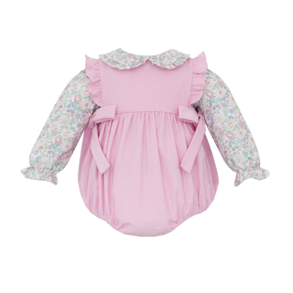 Pink Corduroy Bubble- Pink Liberty Floral