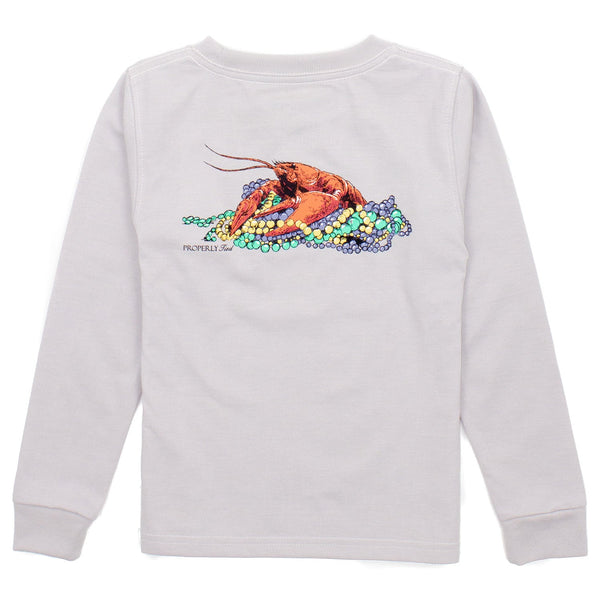 Mardi Crawfish LS- Ice Grey