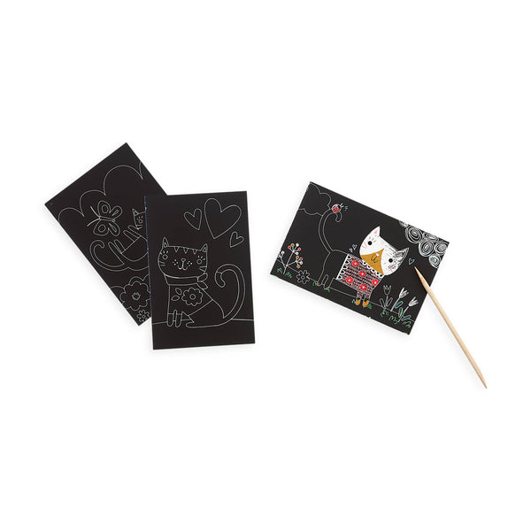 Scratch & Scribble Mini Scratch Art Kit- Cutie Cats