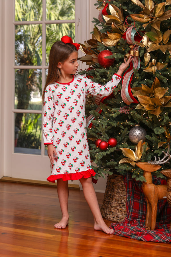 Santa Print Dress