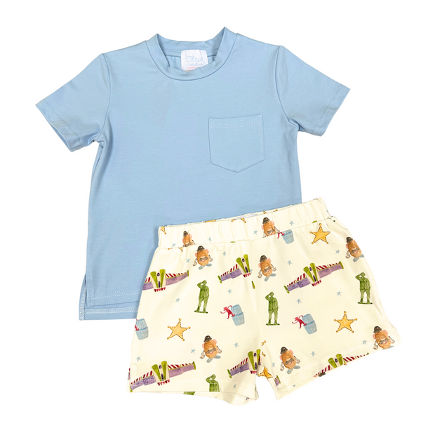 Covington Crewneck W/ Stafford Short Set- You’ve Got a Friend in Me