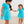 Princess Bow Twirl Dress- Teal Golden Princess