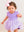 Princess Bow Twirl Romper- Amethyst Princess