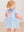 Princess Bow Twirl Romper- Crystal Blue Princess