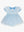 Princess Bow Twirl Romper- Crystal Blue Princess