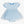 Princess Bow Twirl Romper- Crystal Blue Princess