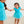 Princess Bow Twirl Romper- Teal Golden Princess