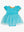 Princess Bow Twirl Romper- Teal Golden Princess