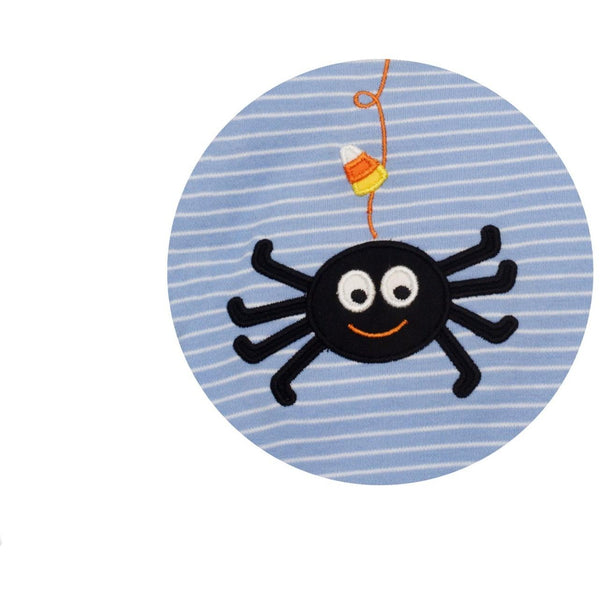 Spider Knit T-Shirt- Blue Stripe