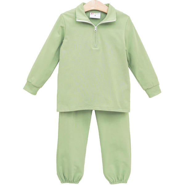 Evan Pullover Set - Sage Green