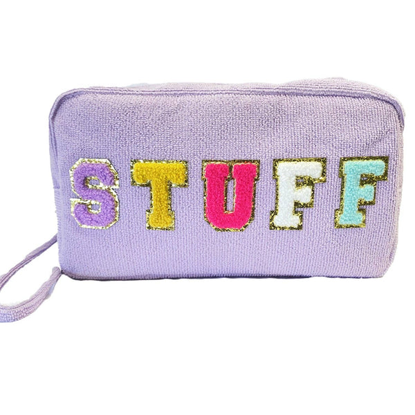 Terry Cloth Cosmetic Bag Stuff