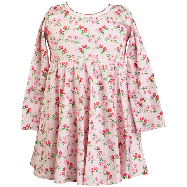 Zinnia Blooms L/S Twirl Dress