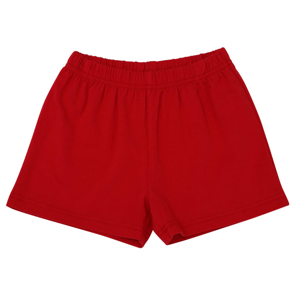 Knit Shorts- Red