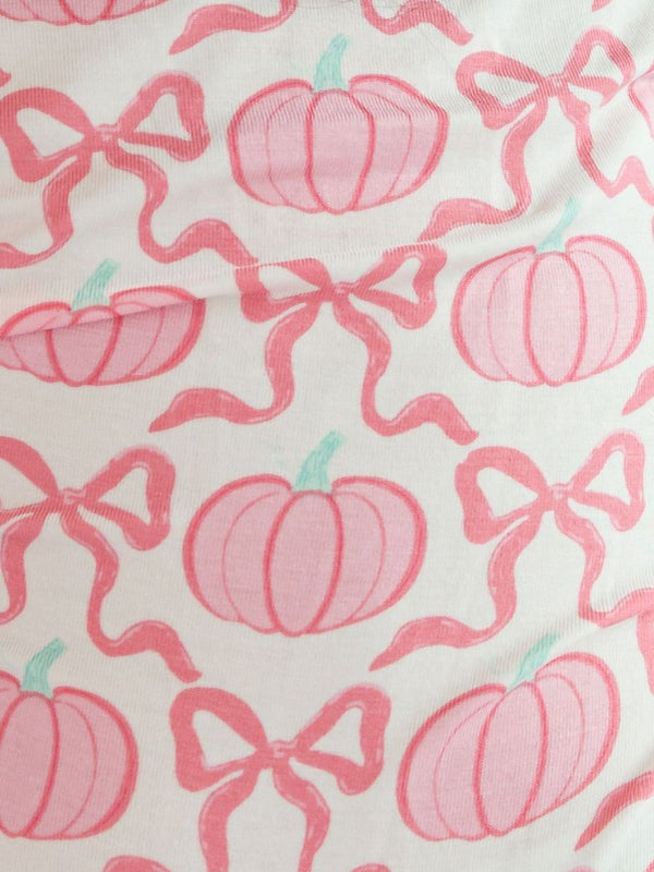 Pink Fairytale Pumpkins Ruffle Pajama Set