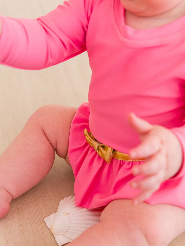 Sleeping Princess Bow Skirted LS One Piece