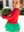 Watermelon Skirted One Piece Rash Guard Swimsuit