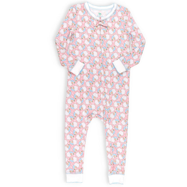 Holly Jolly Pink Bamboo Onesie