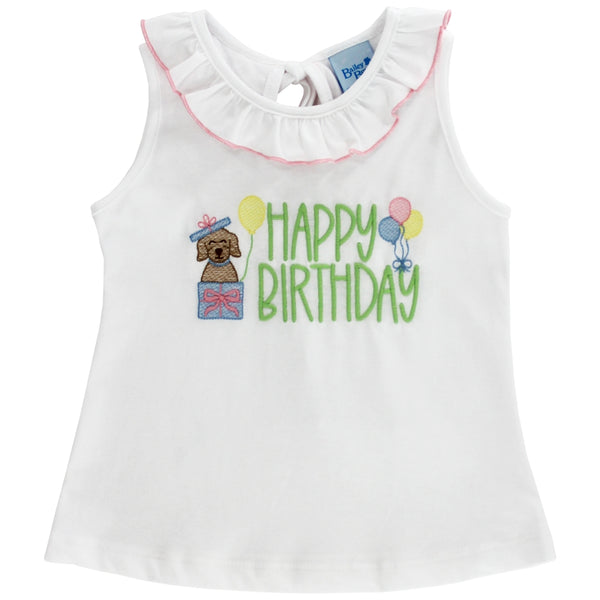Happy Birthday Ruffle Top