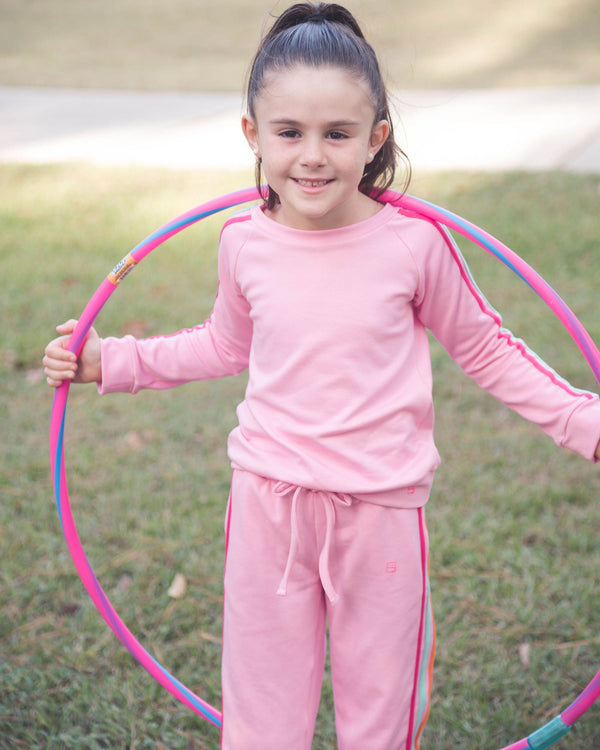 Savannah Jogger Set- Taffy Pink, Strawberry Pink