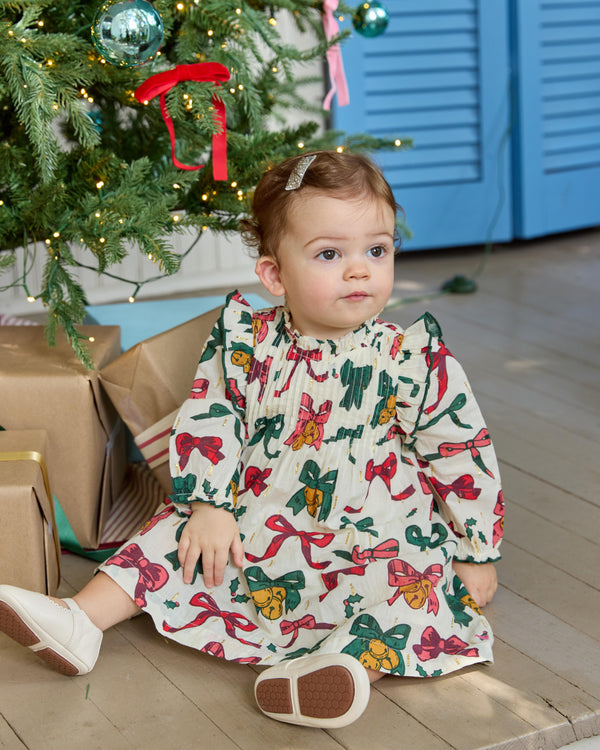 Jaipur Dress- Christmas Bows and Bells