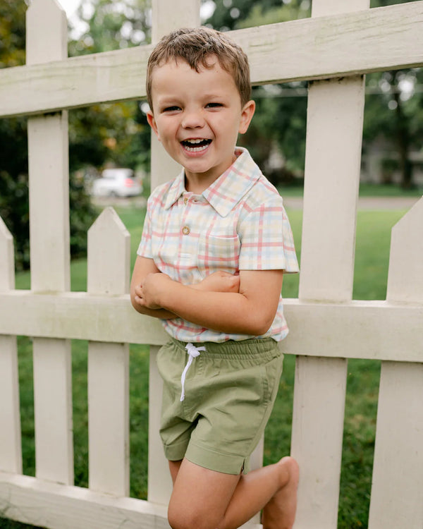 Archie Polo- Classroom Plaid