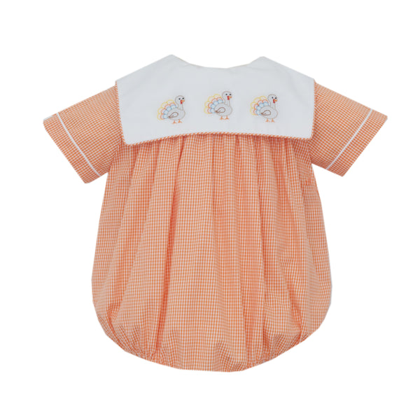 Turkey Bubble- Orange Gingham