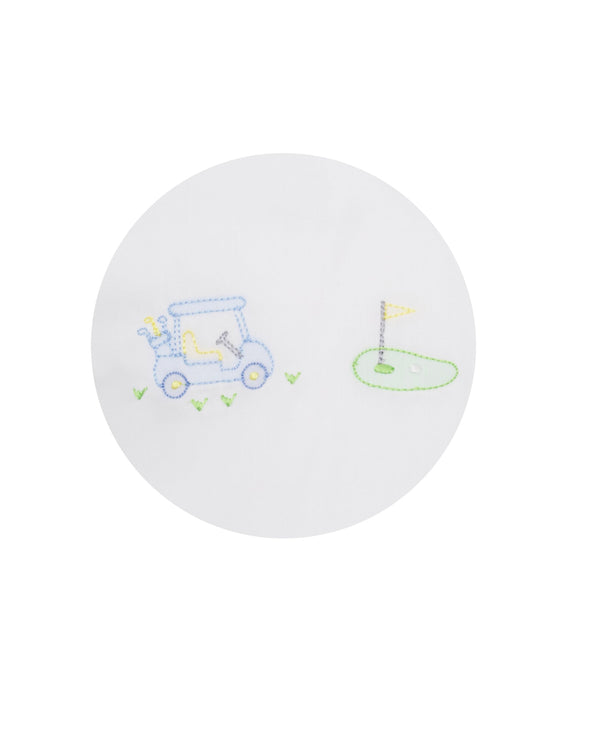 Golf Bloomer Set- Blue Check
