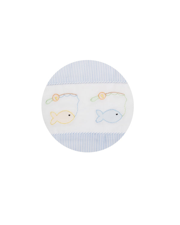 Fish Strap Sunbubble- Lt. Blue Stripe