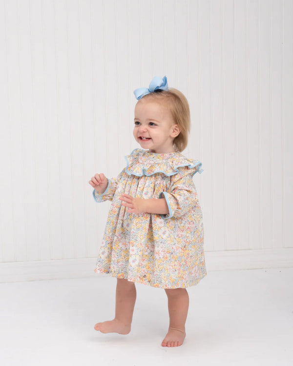 Layla Prairie Blue Petals Bloomer Set
