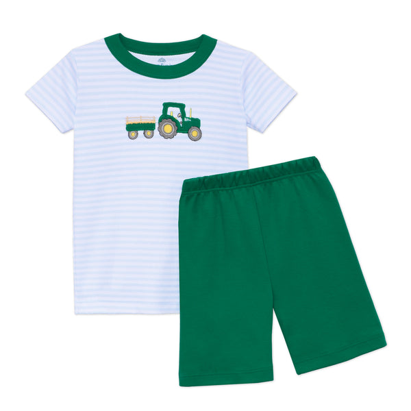 Little Farmer Applique Short Pajamas