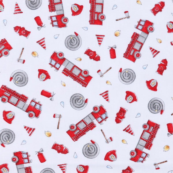 To the Rescue Printed Zipper Footie