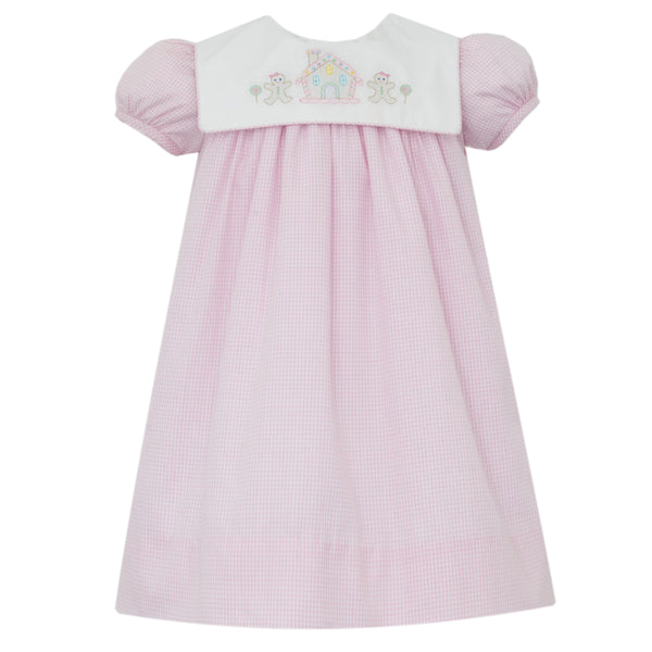 Gingerbread Float- Pink Gingham