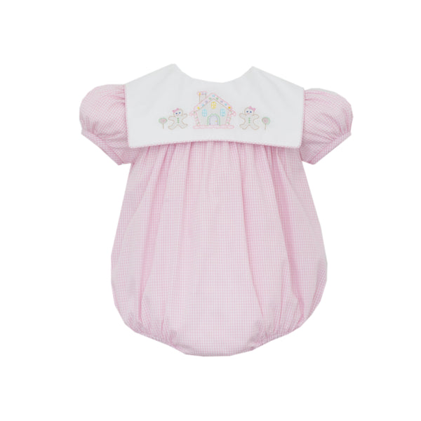 Gingerbread Bubble- Pink Gingham