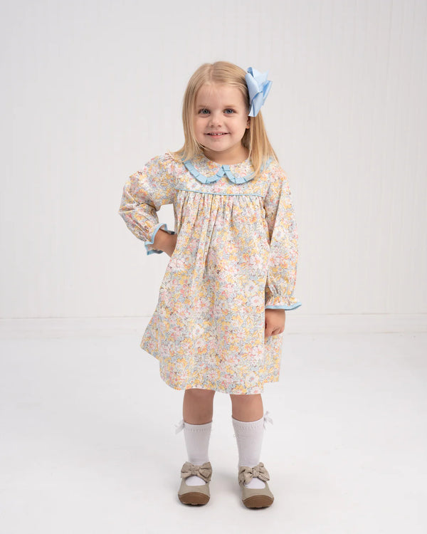 Cecilia Prairie Blue Petals Dress